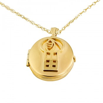 9ct gold 3.5g 18 inch Locket with chain